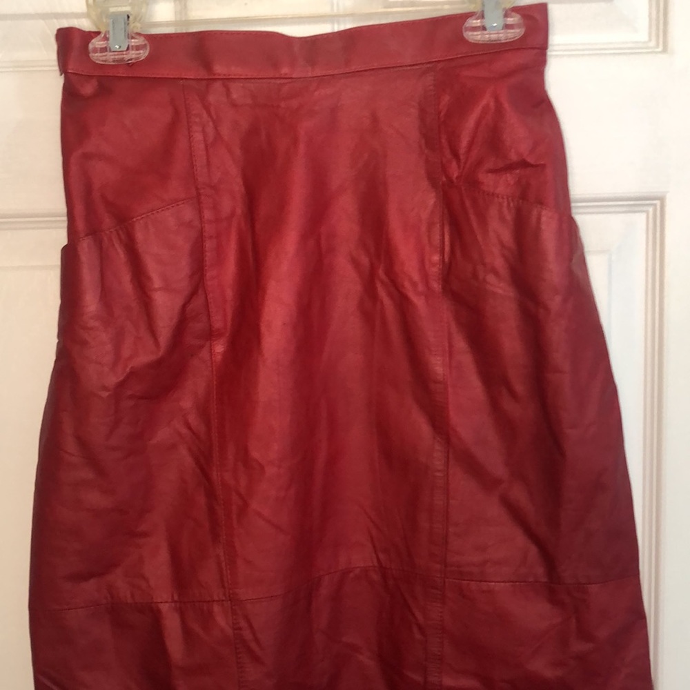 Vintage Leather Skirt